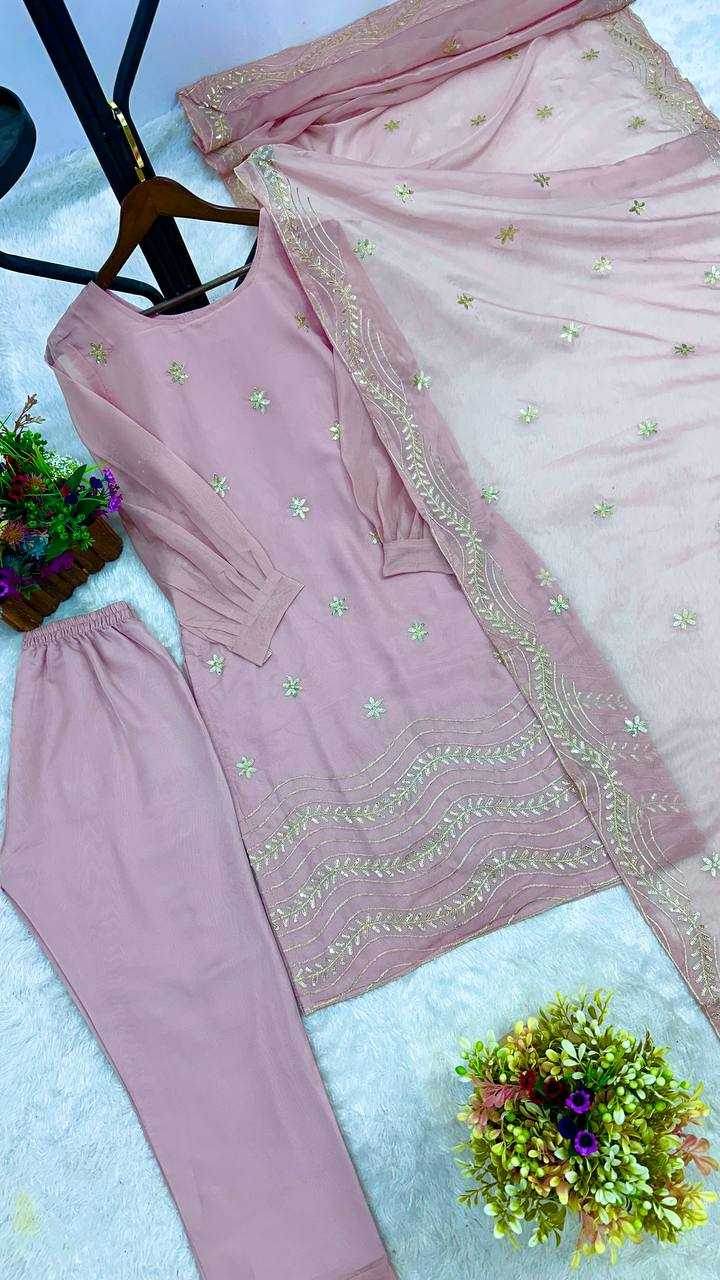 Soft Silk Long Kurtis Kurti Bottom Pants With Dupatta - MYLUXURY LANE ENTERPRISE